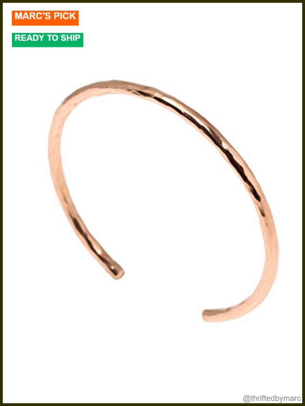 Hammered Copper Cuff Bracelet, Handmade Solid Uncoated Copper Jewelry